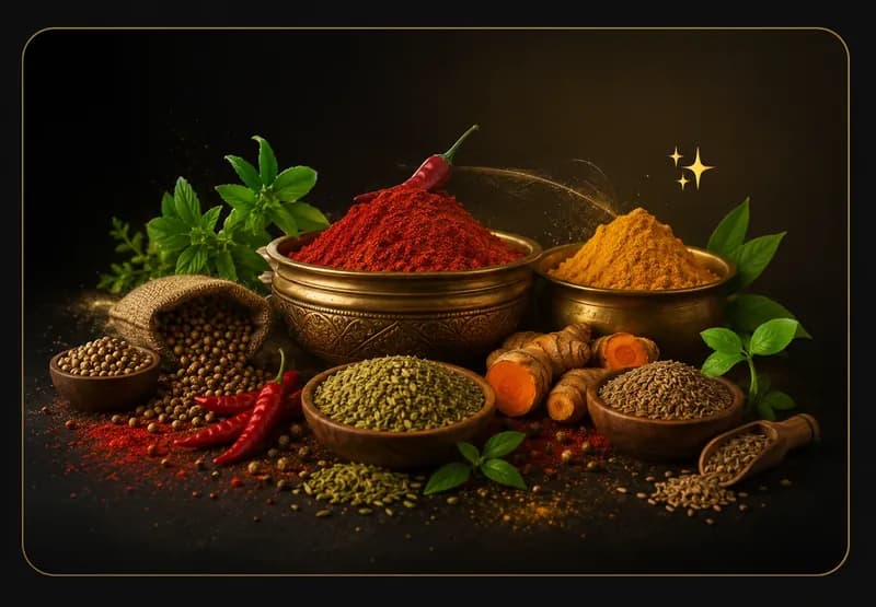 Chakravarti Masale Authentic Cold Ground Spices Showcase
